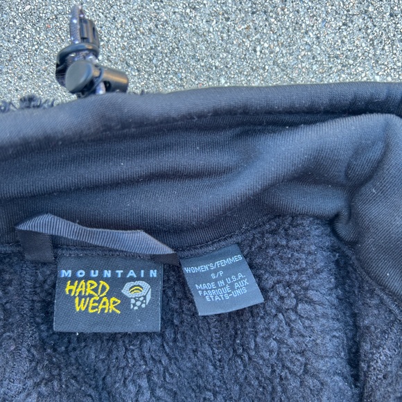 Mountain Hard Wear Cozy Black Fleece Jacket Women Size Small Made in the USA - Picture 9 of 13